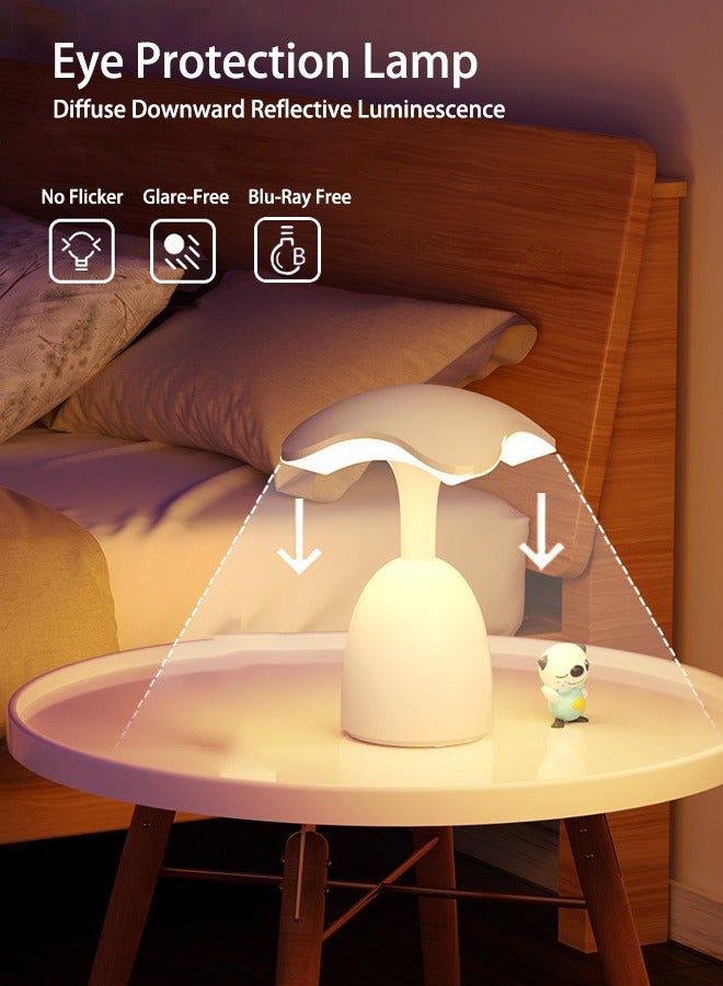 Dimmable Eye Protection Bedside Night Light,Smart Touch Light,Rechargeable Light - Image 2